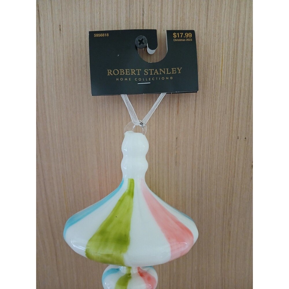 Robert Stanley Large Glass Hanging Christmas Ornament Decoration Colorful NEW - Picture 4 of 10
